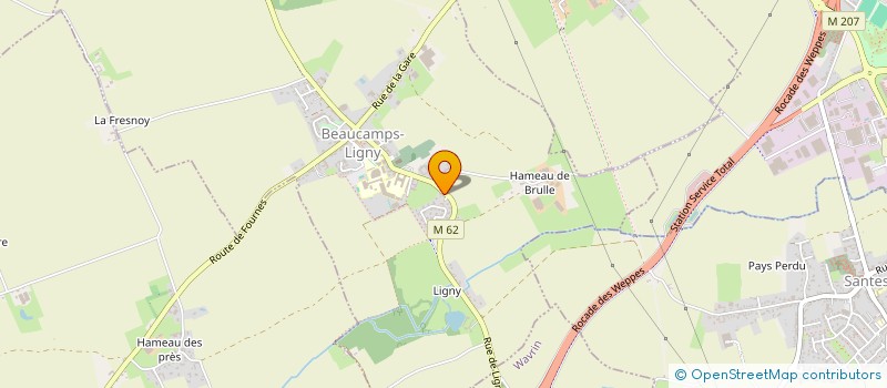localisation de l'entreprise MONSIEUR PIERRE DELCAMBRE à BEAUCAMPS-LIGNY