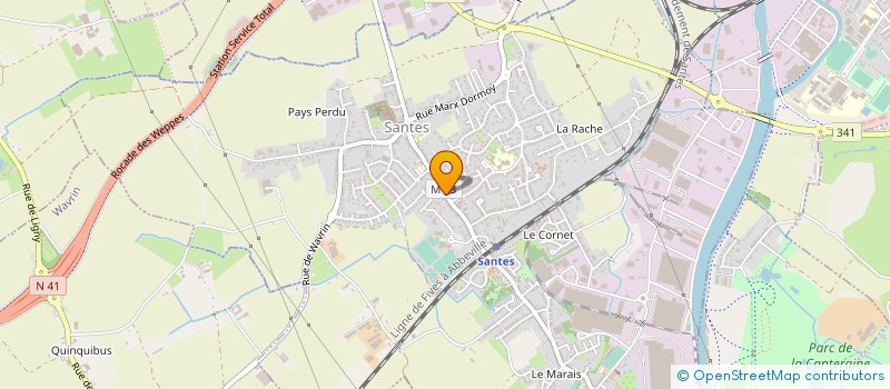 localisation de l'entreprise MONSIEUR PIERRE DELCOURT à SANTES