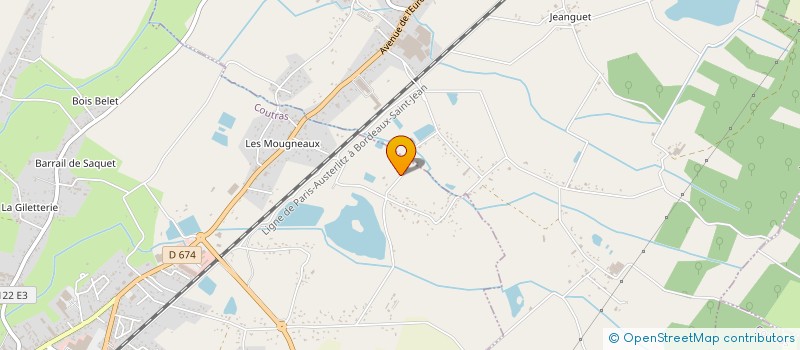 localisation de l'entreprise MONSIEUR PIERRE DELCROS  COUTRAS