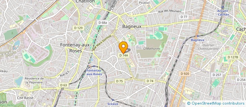 localisation de l'entreprise MONSIEUR PIERRE DELELIS à FONTENAY-AUX-ROSES