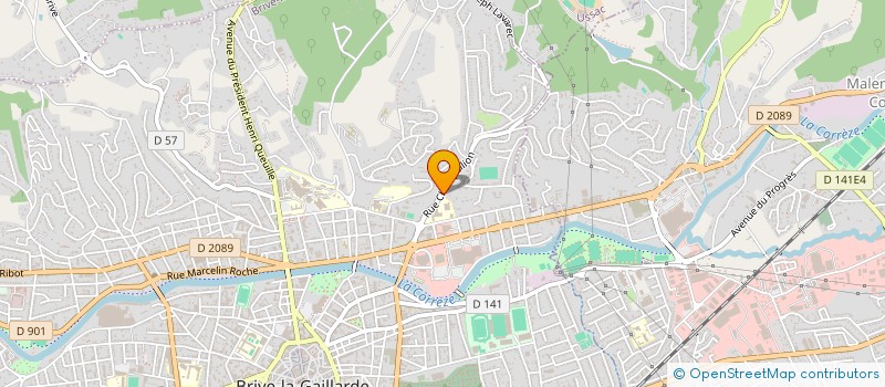 localisation de l'entreprise MONSIEUR PIERRE DELMOND  BRIVE LA GAILLARDE