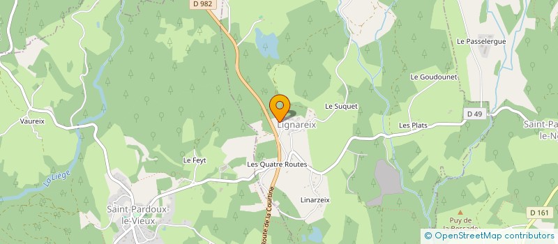 localisation de l'entreprise MONSIEUR PIERRE DELPECH  LIGNAREIX