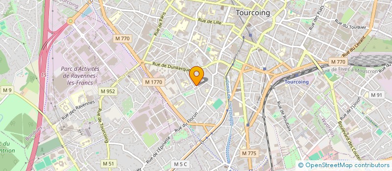 localisation de l'entreprise MONSIEUR PIERRE DELPLANQUE  TOURCOING