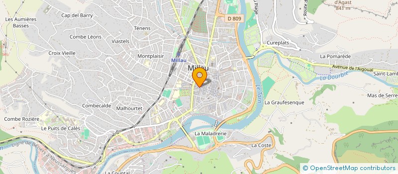 localisation de l'entreprise MONSIEUR PIERRE DELPONT  MILLAU