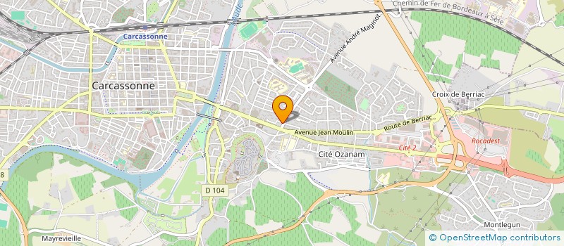 localisation de l'entreprise MONSIEUR PIERRE DELPORTE  CARCASSONNE