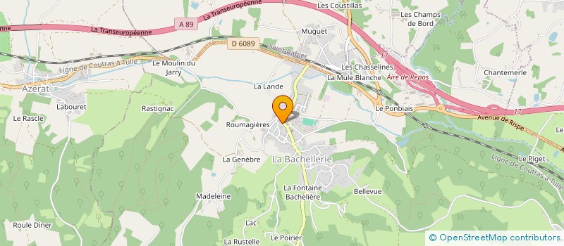 localisation de l'entreprise MONSIEUR PIERRE DELTREUIL à LA BACHELLERIE
