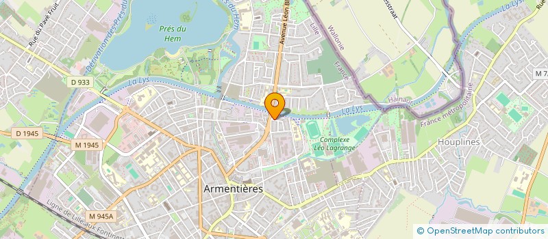 localisation de l'entreprise MONSIEUR PIERRE DELZENNE  ARMENTIERES