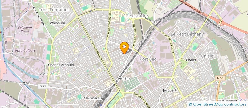 localisation de l'entreprise MONSIEUR PIERRE DEMONCEAUX  REIMS