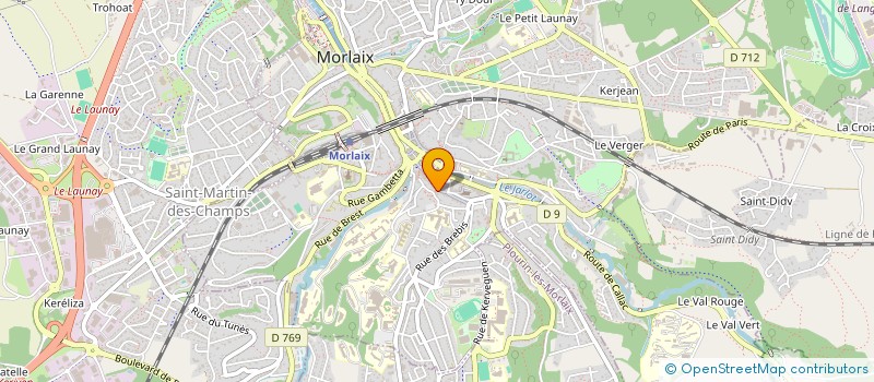 localisation de l'entreprise MONSIEUR PIERRE DENIEL à MORLAIX