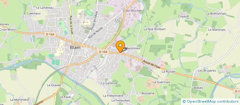 localisation de l'entreprise MONSIEUR PIERRE DENIEULLE  BLAIN