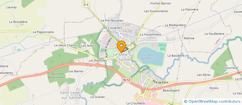 localisation de l'entreprise MONSIEUR PIERRE DENIS à LE MELE-SUR-SARTHE
