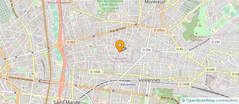 localisation de l'entreprise MONSIEUR PIERRE DENOITS à MONTREUIL