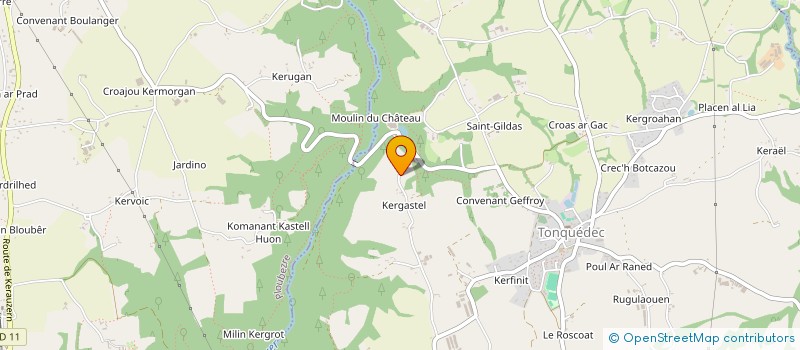 localisation de l'entreprise MONSIEUR PIERRE DENOS  TONQUEDEC