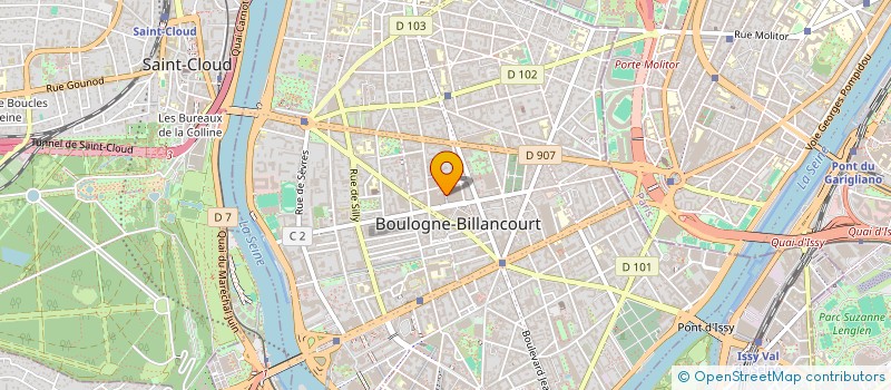 localisation de l'entreprise MONSIEUR PIERRE DEREGNAUCOURT à BOULOGNE-BILLANCOURT