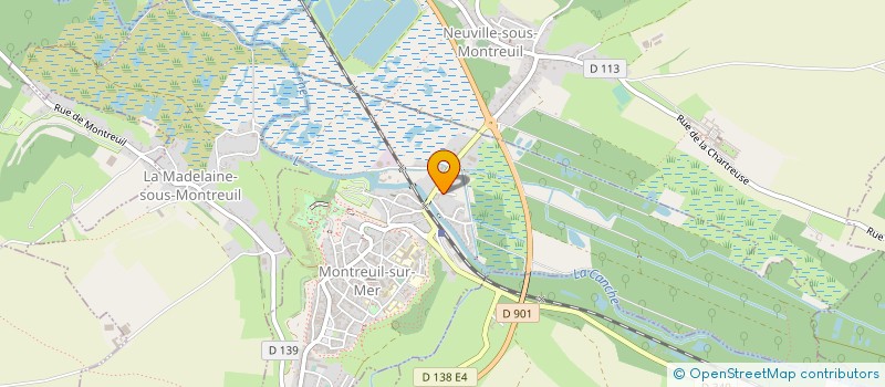 localisation de l'entreprise MONSIEUR PIERRE DEROUSSENT  MONTREUIL-SUR-MER