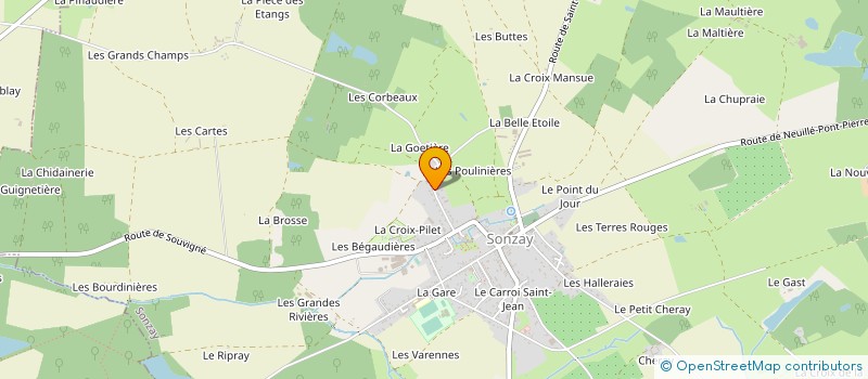 localisation de l'entreprise MONSIEUR PIERRE DERUET  SEMBLANCAY