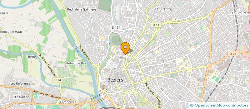localisation de l'entreprise MONSIEUR PIERRE DERVAL à BEZIERS