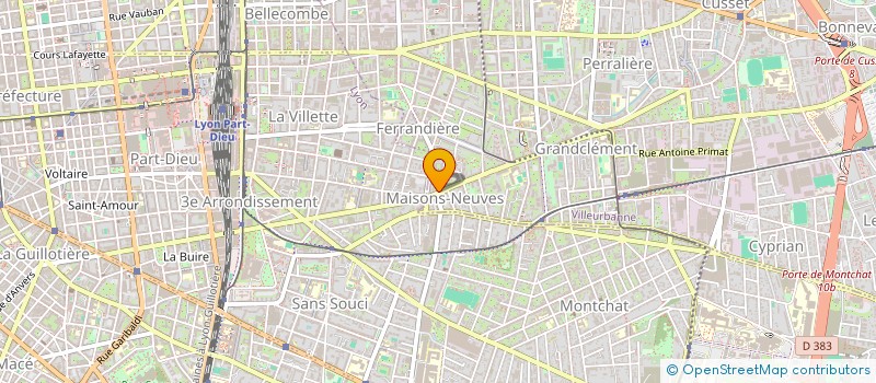 localisation de l'entreprise MONSIEUR PIERRE DERVIEUX à VILLEURBANNE