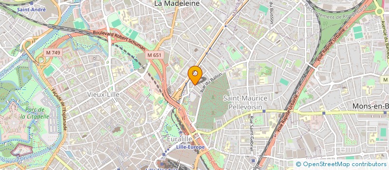 localisation de l'entreprise MONSIEUR PIERRE DERVIN  LA MADELEINE