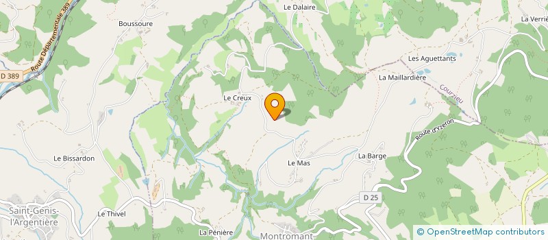 localisation de l'entreprise MONSIEUR PIERRE DESAINTJEAN à MONTROMANT