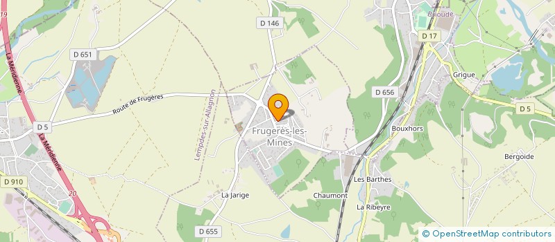 localisation de l'entreprise MONSIEUR PIERRE DESAPHY à FRUGERES-LES-MINES