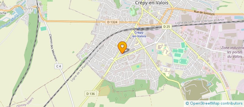 localisation de l'entreprise MONSIEUR PIERRE DESCAUX  CREPY EN VALOIS