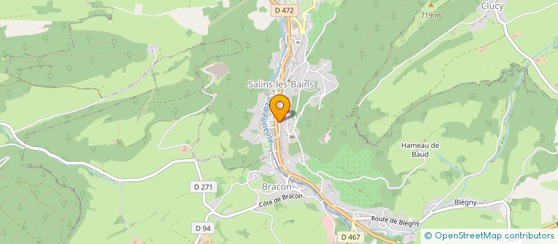 localisation de l'entreprise MONSIEUR PIERRE DESCHAMPS à SALINS-LES-BAINS