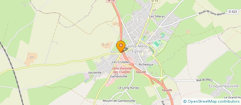 localisation de l'entreprise MONSIEUR PIERRE DESCHAMPS  SAINTE-MERE-EGLISE