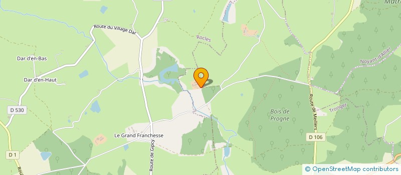 localisation de l'entreprise MONSIEUR PIERRE DESCHAMPS  TRONGET