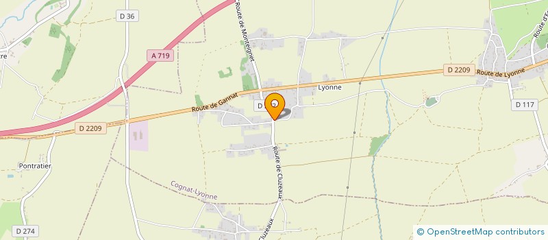 localisation de l'entreprise MONSIEUR PIERRE DESGOUTTE  COGNAT-LYONNE