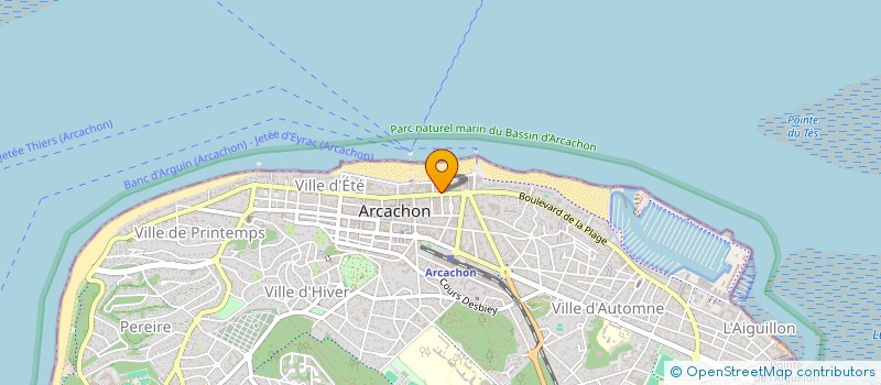 localisation de l'entreprise MONSIEUR PIERRE DESJARDIN à ARCACHON