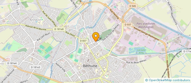 localisation de l'entreprise MONSIEUR PIERRE DESSAINT à BETHUNE