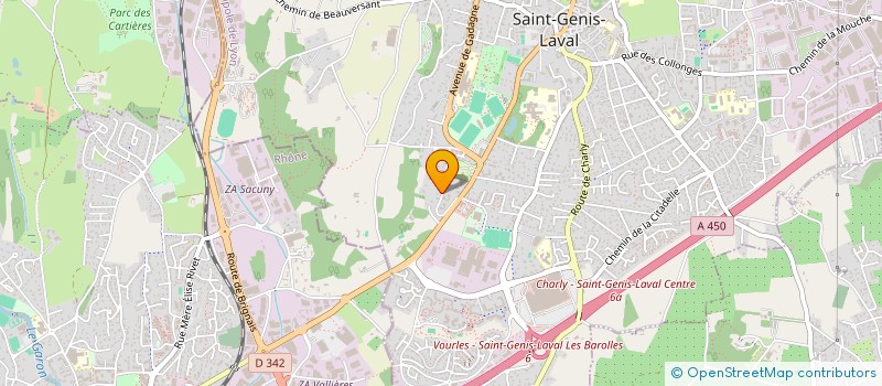 localisation de l'entreprise MONSIEUR PIERRE DESSEIGNE à SAINT-GENIS-LAVAL