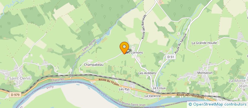 localisation de l'entreprise MONSIEUR PIERRE DESSERPRIT  MOTTE-SAINT-JEAN (LA)