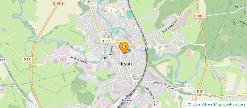 localisation de l'entreprise MONSIEUR PIERRE DEVAILLY  HIRSON