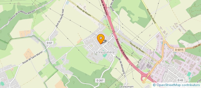 localisation de l'entreprise MONSIEUR PIERRE DEVAUX  LA VAUPALIERE