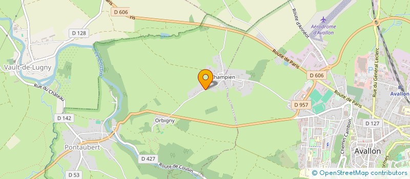 localisation de l'entreprise MONSIEUR PIERRE DEVRY  PONTAUBERT