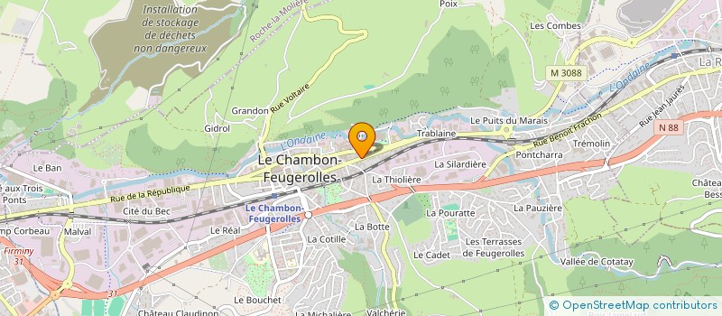 localisation de l'entreprise MONSIEUR PIERRE DI GIORGIO à LE CHAMBON-FEUGEROLLES