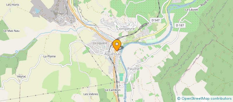 localisation de l'entreprise MONSIEUR PIERRE DIET  AGUESSAC