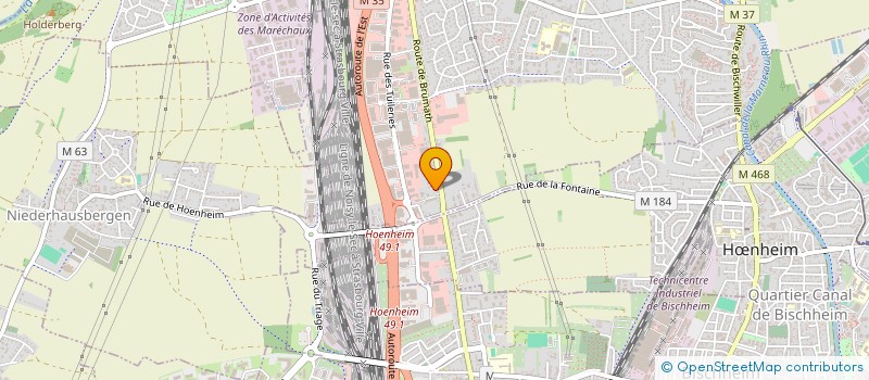 localisation de l'entreprise MONSIEUR PIERRE DISCHINGER  SOUFFELWEYERSHEIM