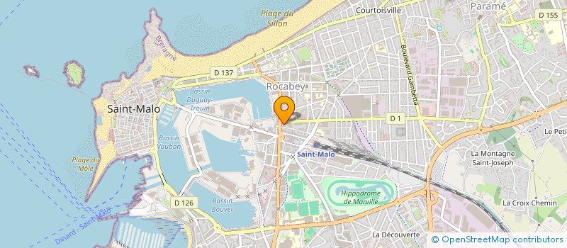 localisation de l'entreprise MONSIEUR PIERRE DIVAY  SAINT-MALO