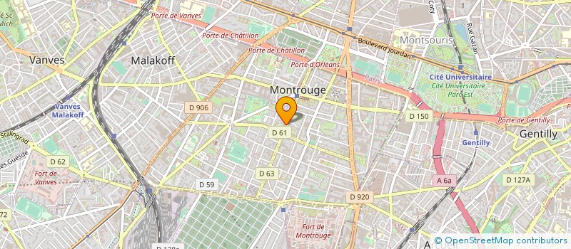 localisation de l'entreprise MONSIEUR PIERRE DOHEY  MONTROUGE