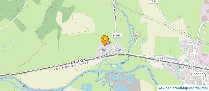 localisation de l'entreprise MONSIEUR PIERRE DOMMELIER  VRIGNE-MEUSE