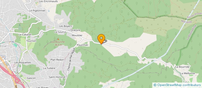 localisation de l'entreprise MONSIEUR PIERRE DONNADIEU  LA BOUILLADISSE