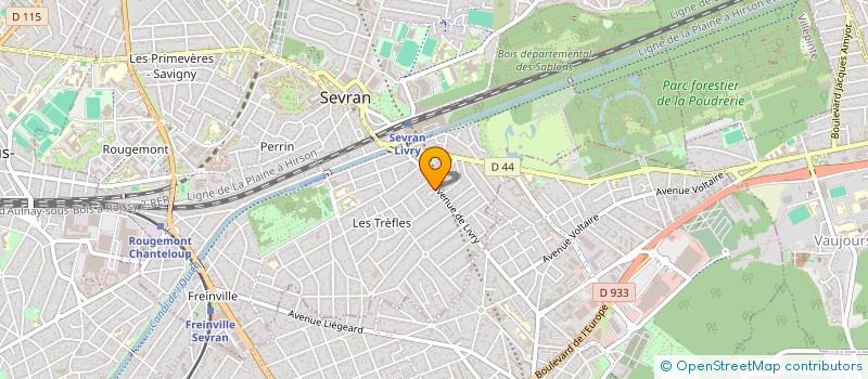 localisation de l'entreprise MONSIEUR PIERRE DORVAL à SEVRAN
