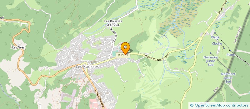 localisation de l'entreprise MONSIEUR PIERRE DOUAY  LES ROUSSES