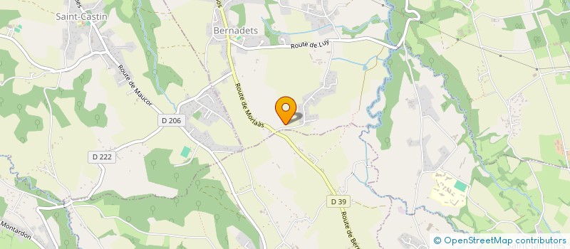 localisation de l'entreprise MONSIEUR PIERRE DOUMENJOU  BERNADETS