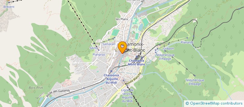 localisation de l'entreprise MONSIEUR PIERRE DROUILLARD à CHAMONIX-MONT-BLANC