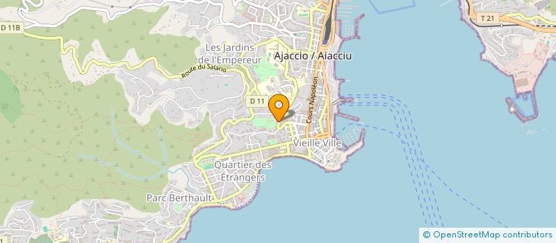 localisation de l'entreprise MONSIEUR PIERRE DU GARDIN à AJACCIO