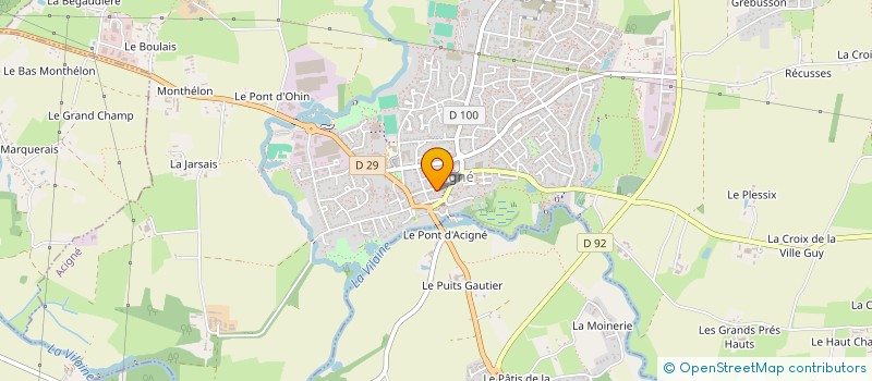 localisation de l'entreprise MONSIEUR PIERRE DUAULT  ACIGNE